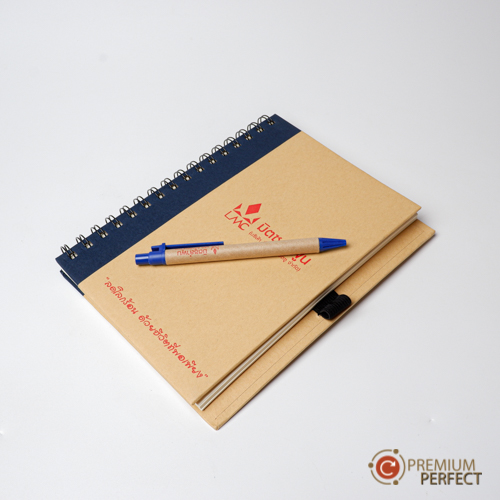 สมุดโน๊ตและปากกา Recycle