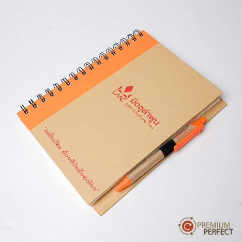 สมุดโน๊ตและปากกา Recycle