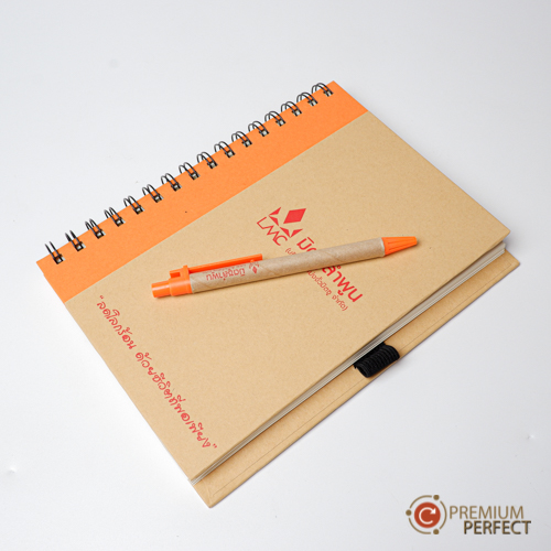 สมุดโน๊ตและปากกา Recycle