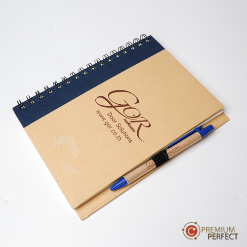 สมุดโน๊ตและปากกา Recycle