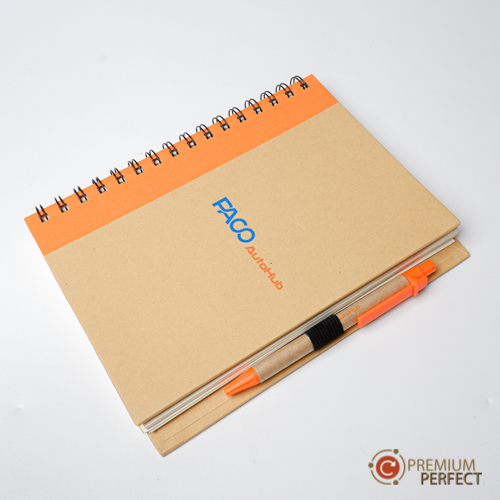 สมุดโน๊ตและปากกา Recycle