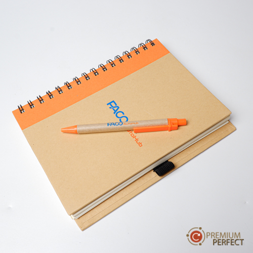 สมุดโน๊ตและปากกา Recycle