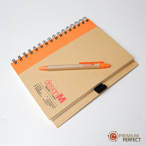 สมุดโน๊ตและปากกา Recycle