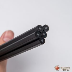 AOF_5083 | โรงงานผลิตปากกาพร้อมสกรีนโลโก้ - PEN-PERFECT ดินสอไม้หกเหลี่ยม สีดำ