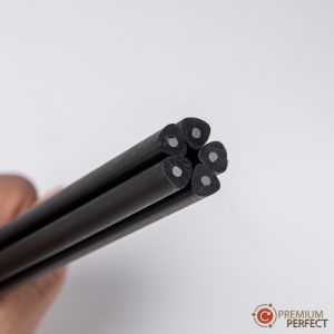 AOF_5098 | โรงงานผลิตปากกาพร้อมสกรีนโลโก้ - PEN-PERFECT ดินสอไม้หกเหลี่ยม สีดำ
