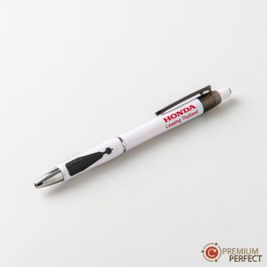 ผลงาน ปากกาพลาสติก HONDA Leasing Thailand | โรงงานผลิตปากกาพร้อมสกรีนโลโก้ - PEN-PERFECT ผลงาน ปากกาพลาสติก HONDA Leasing Thailand