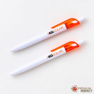 ผลงาน ปากกาพลาสติก KGSOLAR | โรงงานผลิตปากกาพร้อมสกรีนโลโก้ - PEN-PERFECT ผลงาน ปากกาพลาสติก KGSOLAR